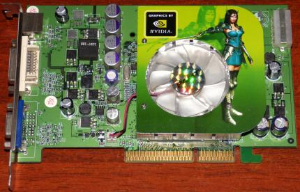 Palit nVIDIA 6600GT, 128MB 8x AGP Grafikkarte, DVI, VGA & TV-Out 2005